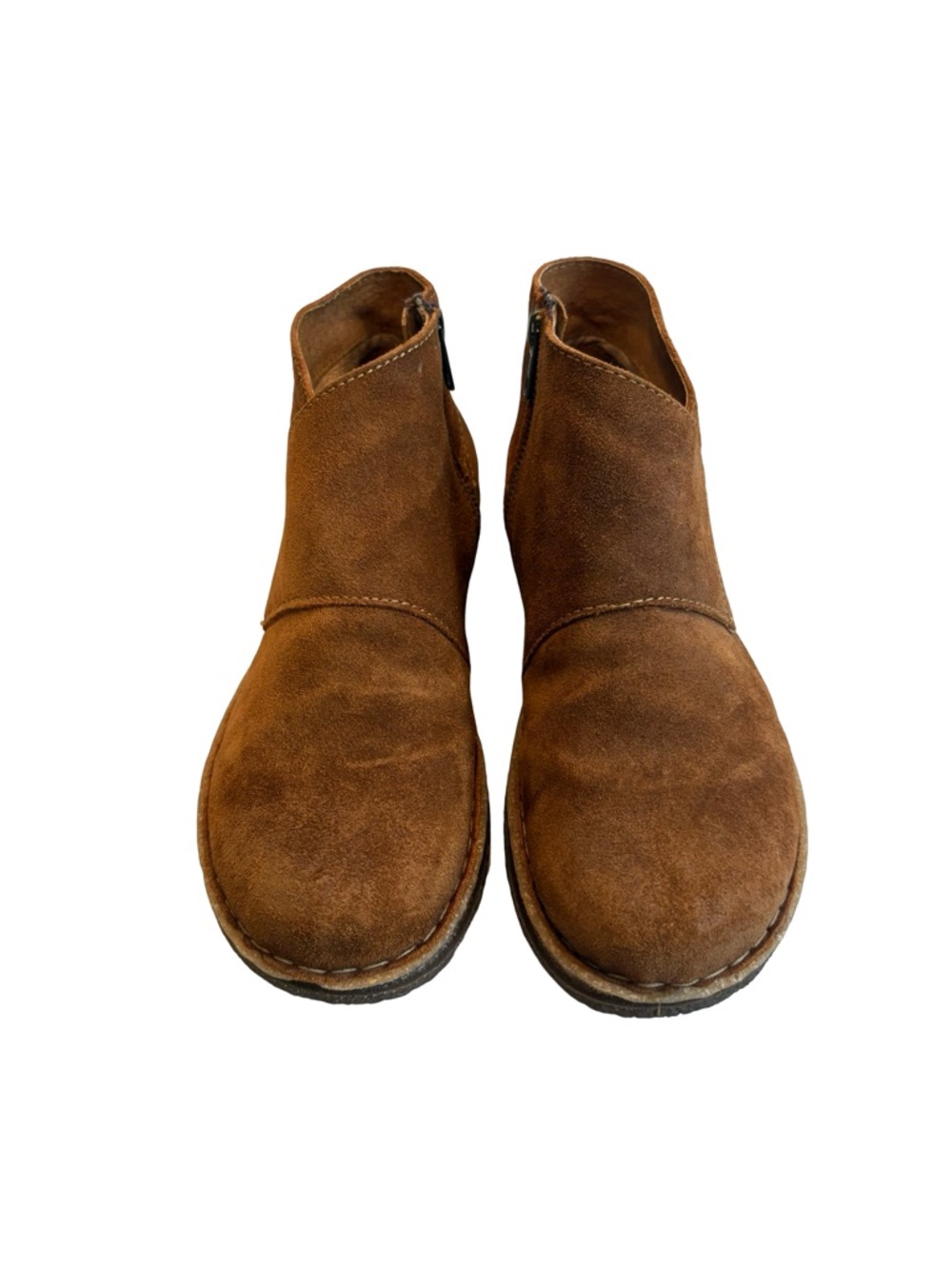 Born Tora Distressed Leather Booties, Sz 8 - Picture 3 of 12